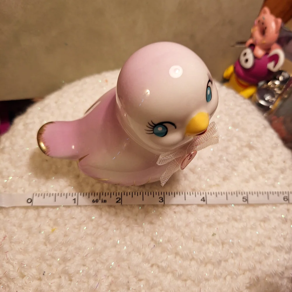 Charming Pink Bird Figurine